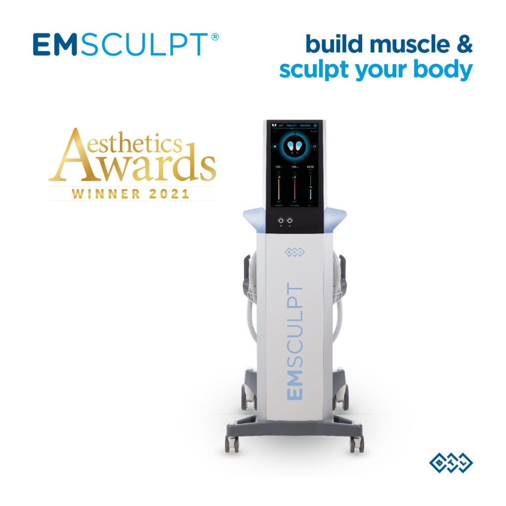 Award Gewinner EMSCULPT Gerät, in der Klinik am Wittenbergplatz